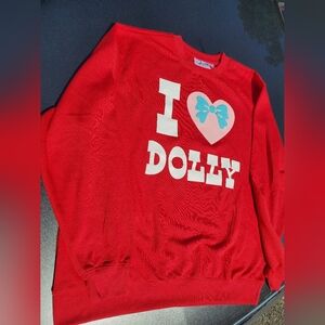 Red I Love Dolly Women's Sweater